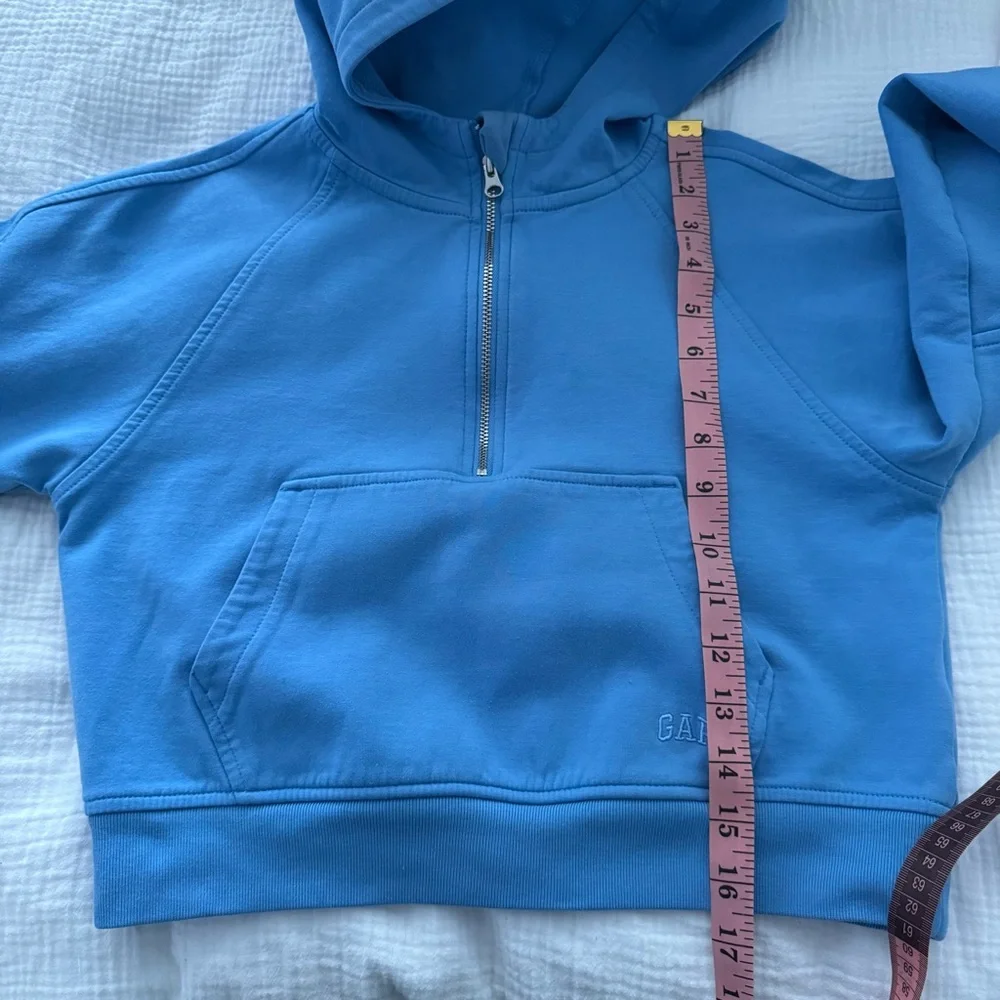 GAP Kids Sky Blue half zip Hoodie